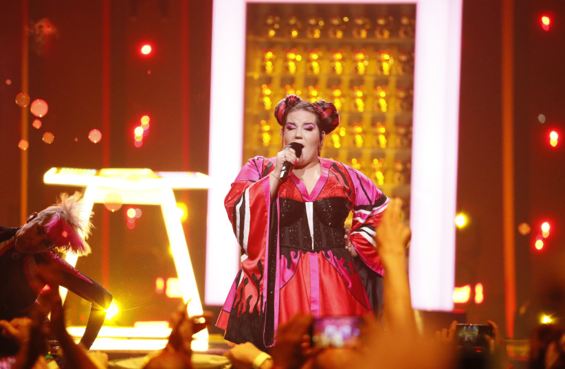 NETTA BARZILAI performs 'Toy' at the Eurovision last year.  (photo credit: ANDRES PUTTING)