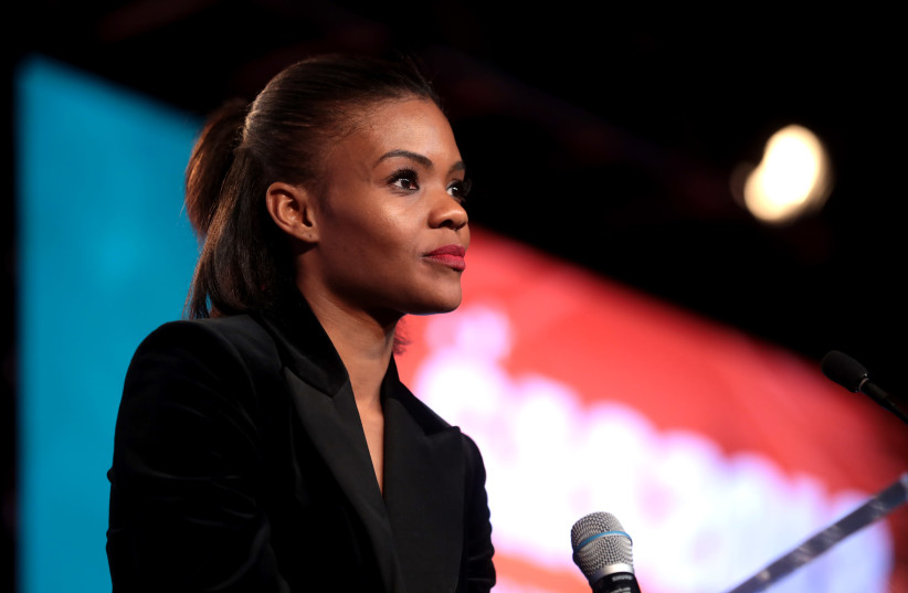 Candace Owens speaking with attendees at the 2018 Student Action Summit hosted by Turning Point USA, Florida. (credit: GAGE SKIDMORE/WIKIMEDIA COMMONS)