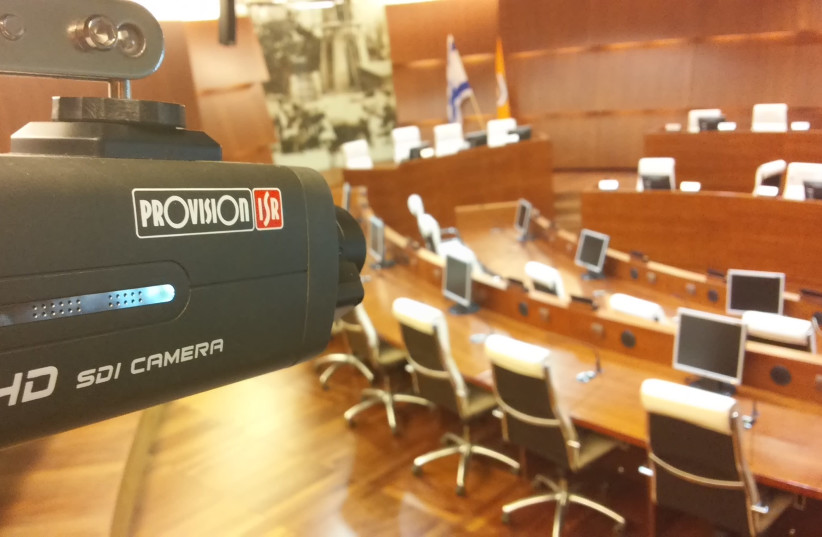 Cameras of the Rishon Letzion municipality meetings intended for raising city-wide awareness, 2019. (photo credit: RISHON LEZION MUNICIPALITY)