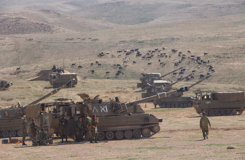 Picture of the IDF’s Artillery Corps’ 55th “Dragon” Battalion (photo credit: IDF SPOKESPERSON'S UNIT)