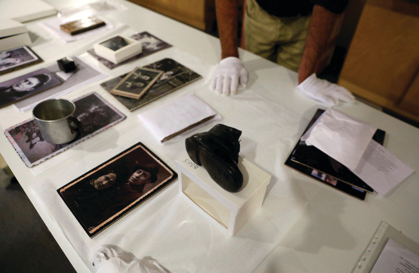 ORIGINAL ARTIFACTS at Yad Vashem World Holocaust Remembrance Center in Jerusalem, where rescuers of Jews are also honored (photo credit: REUTERS)