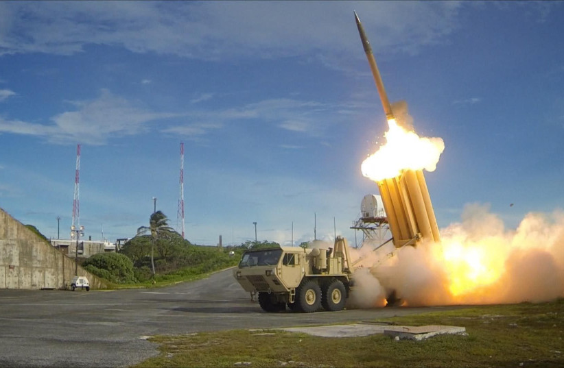 The first of two Terminal High Altitude Area Defense (THAAD) interceptors is launched during a successful intercept test (photo credit: Wikimedia Commons)