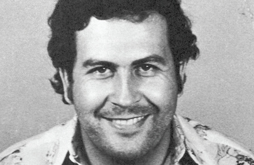 A MUGSHOT taken in Medellín in 1977: The notorious Pablo Escobar has a Haifa pub named in his honor. (photo credit: Wikimedia Commons)