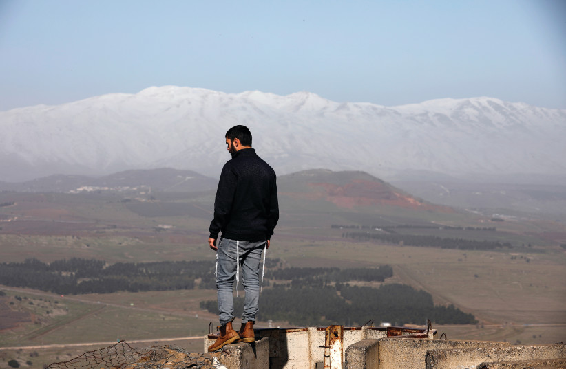 OVERLOOKING THE Golan Heights.  (photo credit: REUTERS)