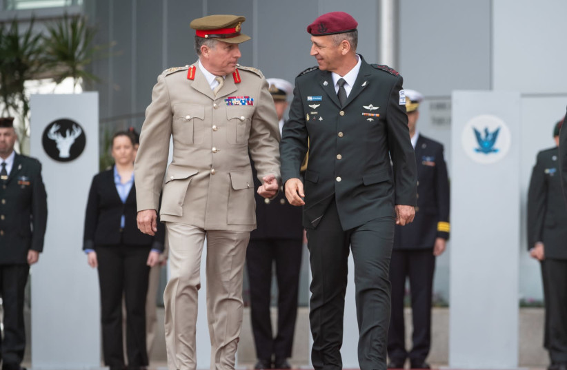 Gen. Sir Nick Carter landed in Israel Sunday for meetings with senior IDF officers (photo credit: IDF SPOKESPERSON'S UNIT)