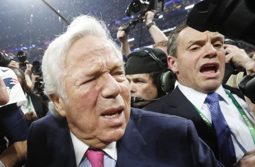 New England Patriots owner Robert Kraft (photo credit: REUTERS/KEVIN LAMARQUE)