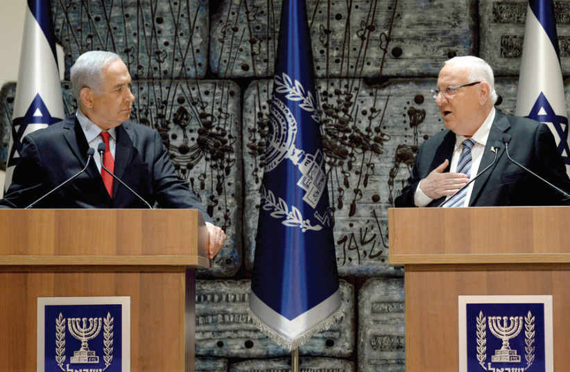 Netanyahu and Rivlin (photo credit: CHAIM ZACH / GPO)