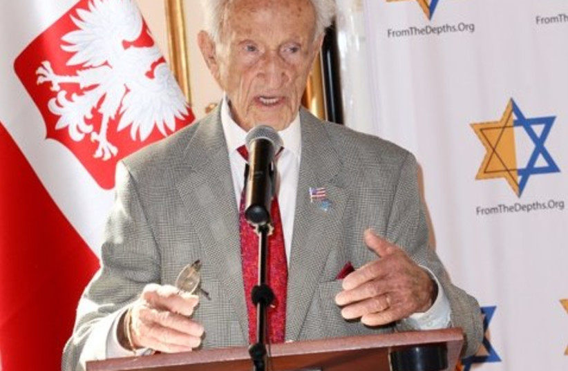 Holocaust survivor Edward Mosberg will be awarded Poland's highest honor this week (photo credit: FROM THE DEPTHS)