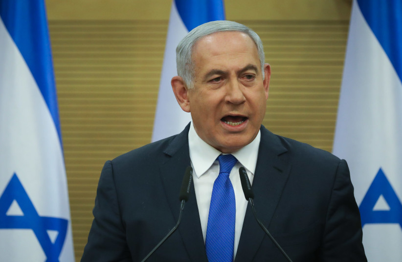 Prime Minister Benjamin Netanyahu promises to do all he can to build a coalition in a press conference Monday 27.05.2019 (photo credit: NOAM REVKIN FENTON / FLASH 90)