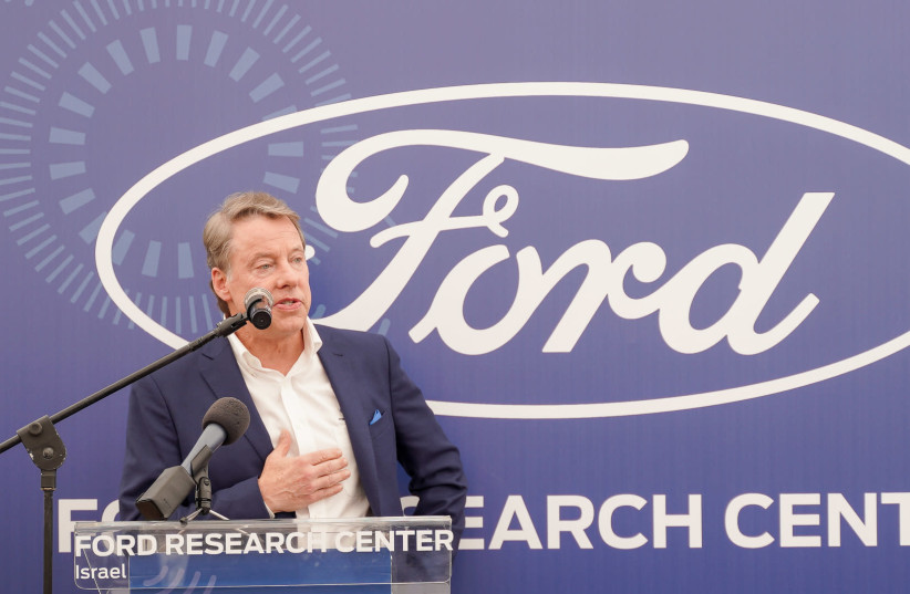 Bill Ford, executive chairman of Ford Motor Company at the opening of the Ford Research Center in Tel Aviv, June 12, 2019 (photo credit: ITAI NADAV)
