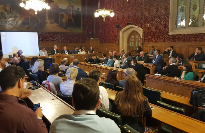 IDF reservists attend an event in British Parliament held by Israeli organization, "My Truth" (photo credit: INBAL GILMOUR)