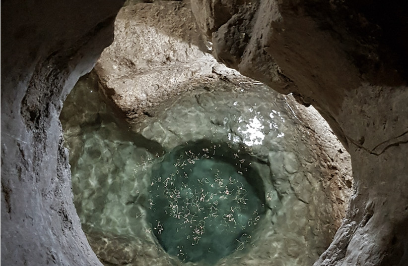 Jewish ritual bath beneath the Church of St. Philip the Apostle; Syracuse, Italy. (photo credit: FLAVIO CAPPUCCIO (COURTESY))
