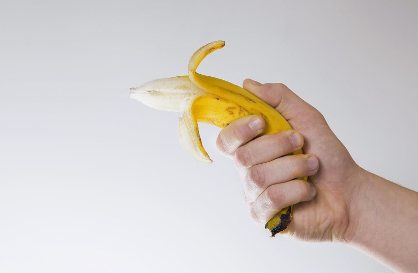 The banana was concealed under a plastic bag (photo credit: PEXELS)