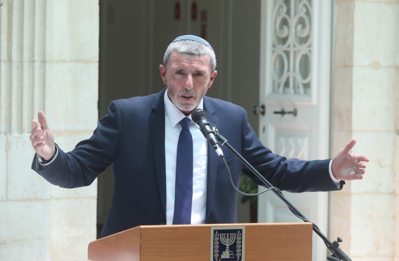 MK Rafi Peretz at a ceremony at the education ministry (photo credit: MARC ISRAEL SELLEM)
