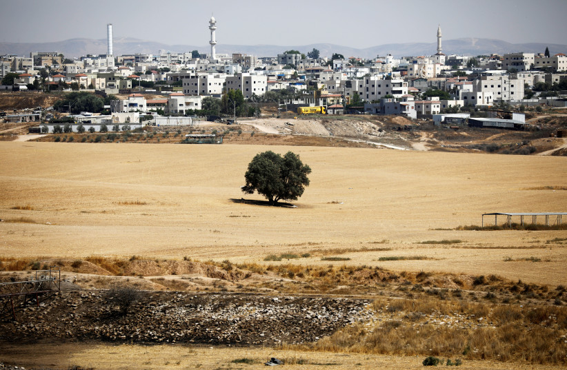 A general view picture shows the Bedouin city of Rahat, southern Israel July 17, 2017. Picture taken July 17, 2017 (photo credit: AMIR COHEN/REUTERS)