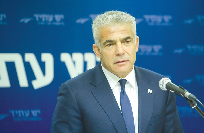 Blue and White No.2 Yair Lapid (photo credit: MARC ISRAEL SELLEM/THE JERUSALEM POST)