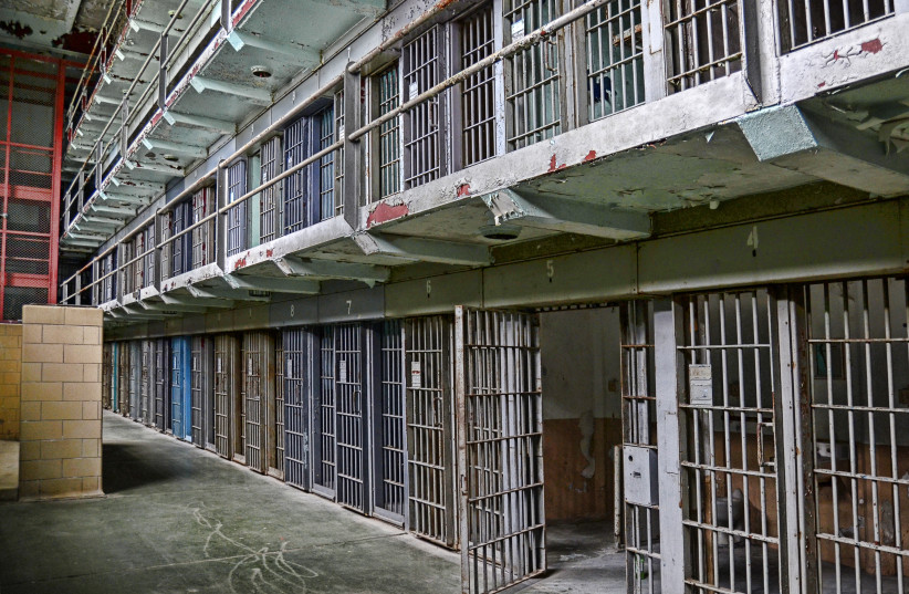 Prison cell block (photo credit: Wikimedia Commons)