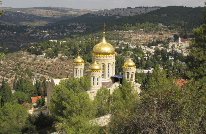 A VIEW of Ein Kerem: the Russian Orthodox Church. (photo credit: Wikimedia Commons)