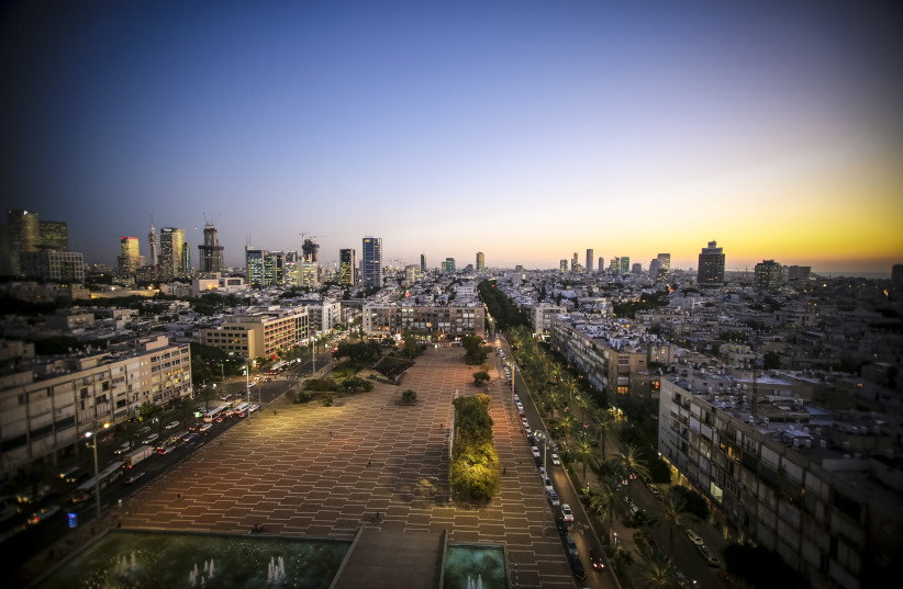 A landscape view from the Tel Aviv-Yafo municipality building (photo credit: COURTESY TEL AVIV MUNICIPALITY)