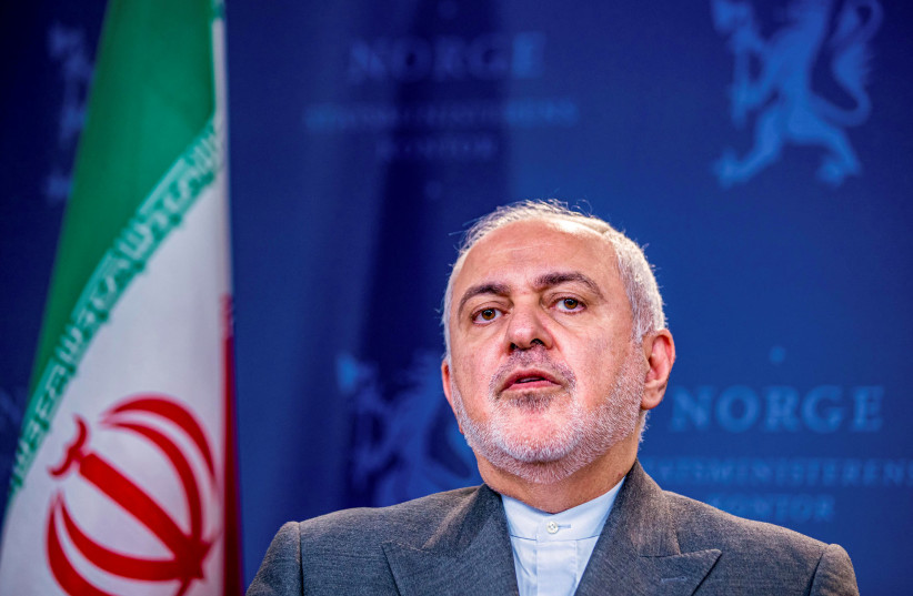 Iran's Foreign Minister Javad Zarif attends a joint news conference after meeting with Norway's Foreign Minister Ine Eriksen Soereide in Oslo, Norway, August 22, 2019. (photo credit: REUTERS)