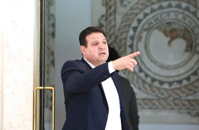 AYMAN ODEH, leader of the Joint List. (photo credit: AMMAR AWAD / REUTERS)