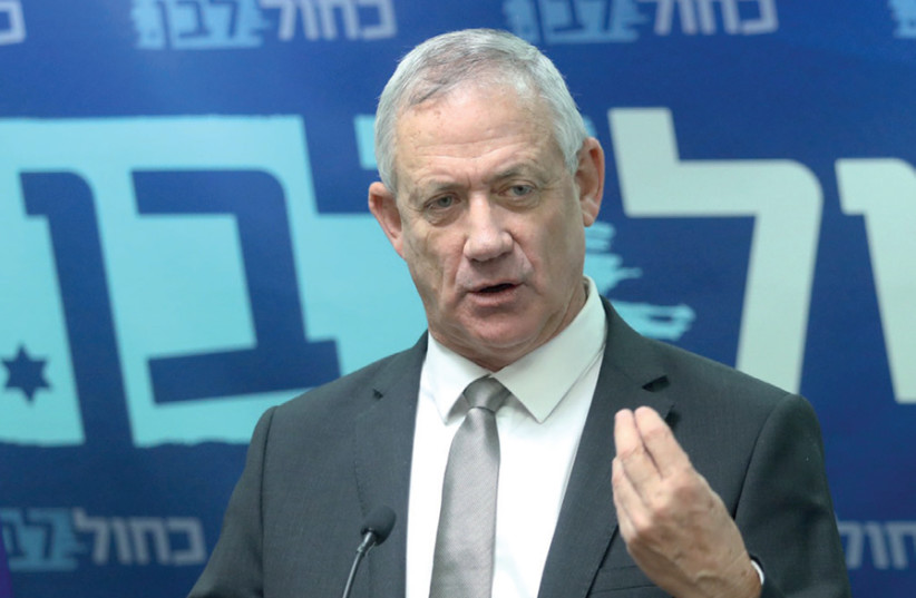 Netanyahu’s main challenger: Blue and White leader and former IDF chief of staff Benny Gantz (photo credit: MARC ISRAEL SELLEM)