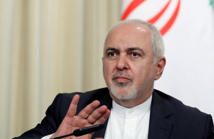 Iranian Foreign Minister Javad Zarif said on Thursday any U.S. or Saudi military strike against Iran would result in "all-out war" (photo credit: REUTERS/EVGENIA NOVOZHENINA)