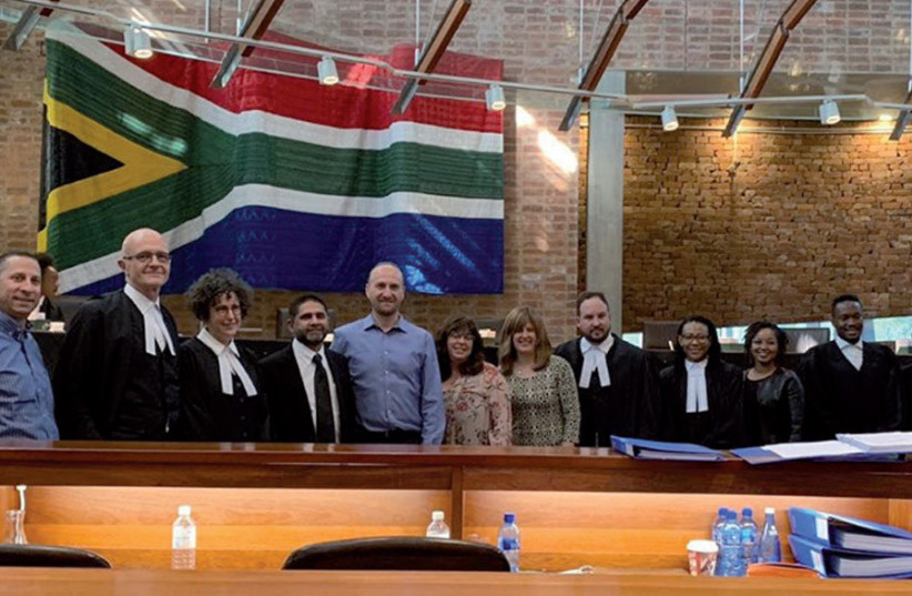 The South African Jewish Board of Deputies leadership appears in Constitutional Court with the legal teams for the SA Human Rights Commission, and the SA Holocaust and Genocide Center (photo credit: COURTESY SAJBD)