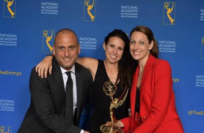 Directors Shaul Schwarz and Christina Clasiau with producer Lauren Haber (photo credit: Courtesy)