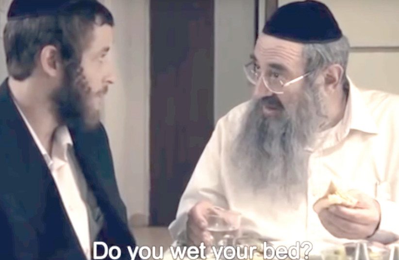SHTISEL AND his father, Reb Shulem: ‘The untruths are linked with an almost casual cruelty.’ (photo credit: screenshot)