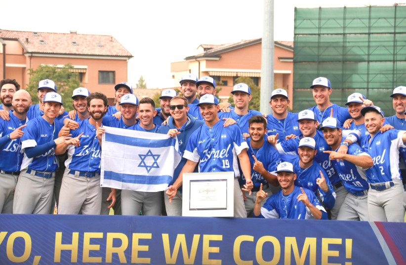 ISRAEL’S NATIONAL baseball team qualified last week for the 2020 Toyko Olympics, an incredible accomplishment and the culmination of years of hard work to assemble a top-notch squad to compete next year against the world's best. (photo credit: MARGO SUGARMAN)