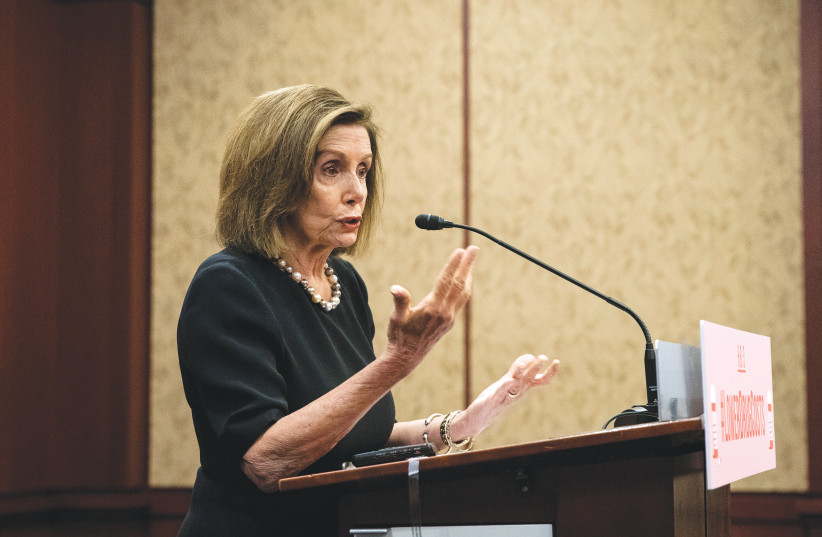 Speaker of the United States House of Representatives Nancy Pelosi  (photo credit: REUTERS)