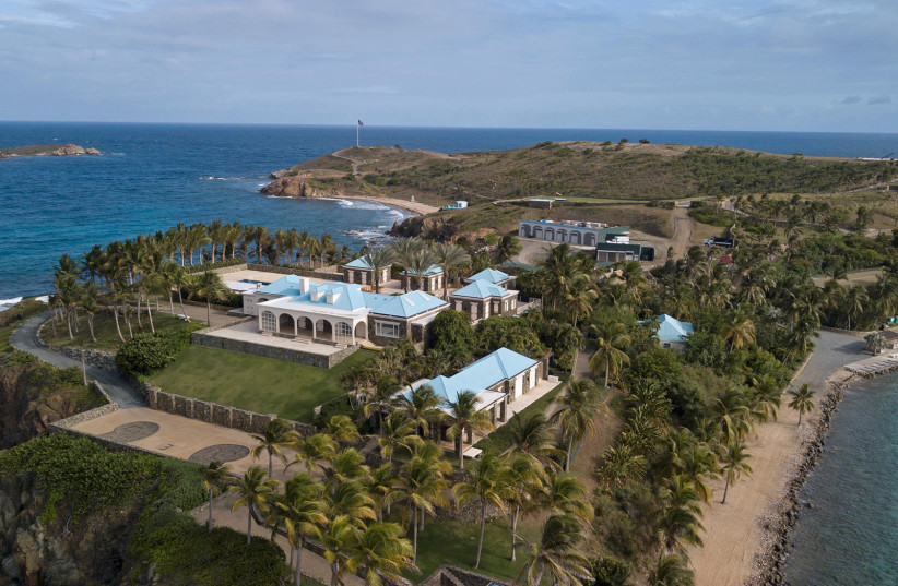Jeffrey Epstein's home sits on the island of Little St. James in the U.S. Virgin Islands. More than a dozen FBI agents raided Epstein's island after his death (photo credit: EMILY MICHOT/MIAMI HERALD/TNS)