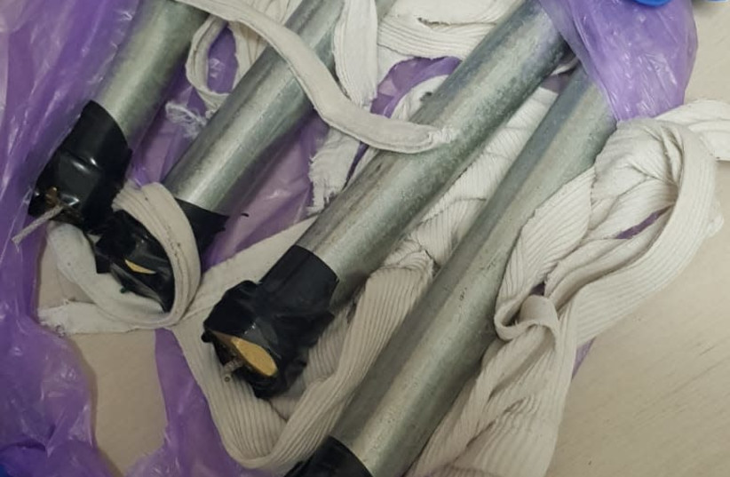 Police find 8 explosive devices in Arab town, Oct. 2019 (photo credit: ISRAEL POLICE)