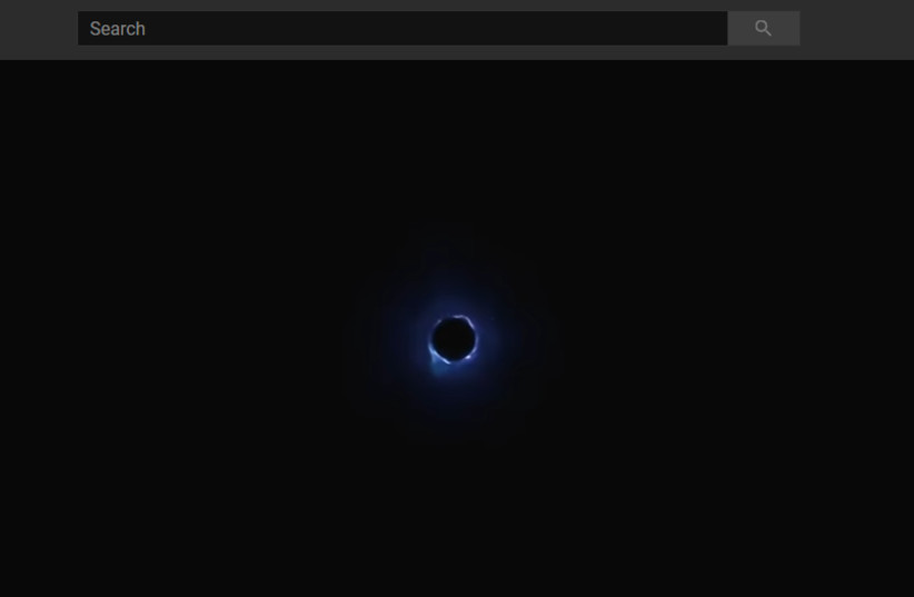 Youtube screenshot of a livestream of the Season 10 Fortnite black hole (photo credit: YOUTUBE SCREENSHOT)