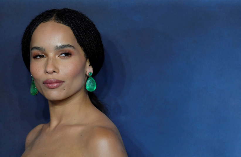 Actor Zoe Kravitz attends the British premiere of 'Fantastic Beasts: The Crimes of Grindelwald' movie in London, Britain. (photo credit: TOBY MELVILLE/REUTERS)
