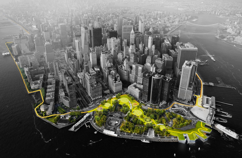 The BIG U is a multifaceted flood-protection project that provides additional benefits such as recreation, public health, clean air, stormwater management, access to the waterfront, and additional transportation options. (photo credit: Courtesy)