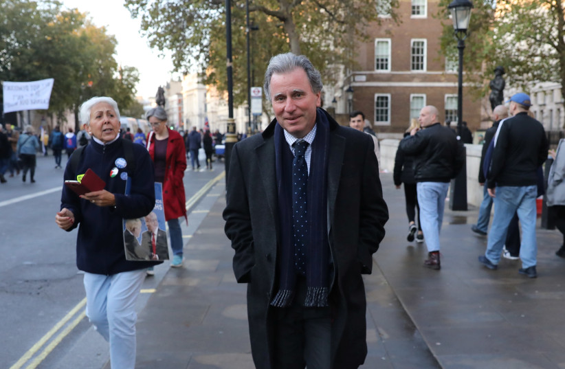 Independent MP Oliver Letwin is pictured at Whitehall, after parliament discussed Brexit, sitting on a Saturday for the first time since the 1982 Falklands War, in London, Britain, October 19, 2019.  (photo credit: REUTERS/SIMON DAWSON)