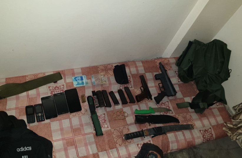 Weapons found during IDF searches in the West Bank, Oct. 24, 2019 (credit: IDF SPOKESPERSON'S UNIT)
