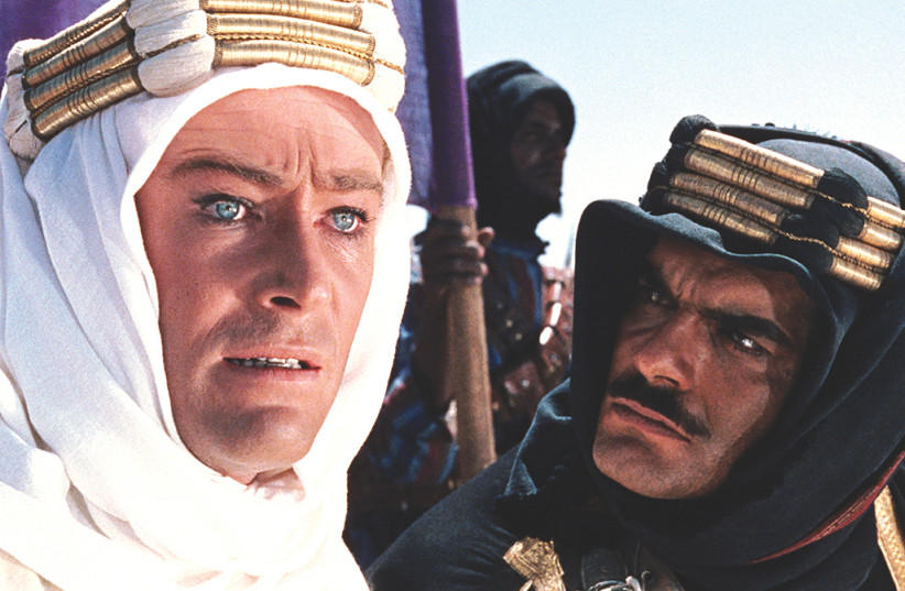 ‘LAWRENCE OF ARABIA’ with Peter O’Toole and Omar Sharif. (photo credit: ARAVA FILM PUBLICITY)