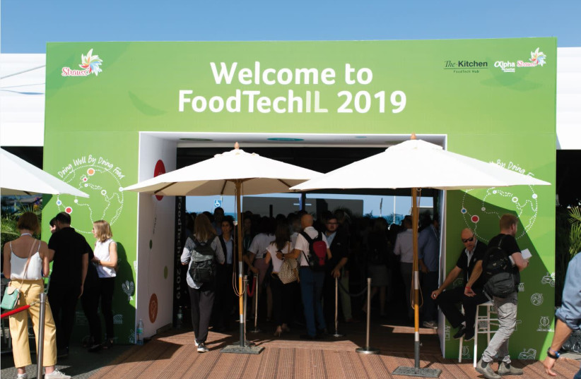The entrance to the FoodTechIL conference (photo credit: Courtesy)
