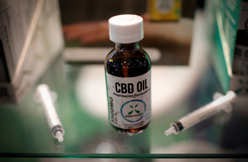CBD oil is seen displayed at The Cannabis World Congress & Business Exposition (CWCBExpo) trade show (credit: MIKE SEGAR / REUTERS)