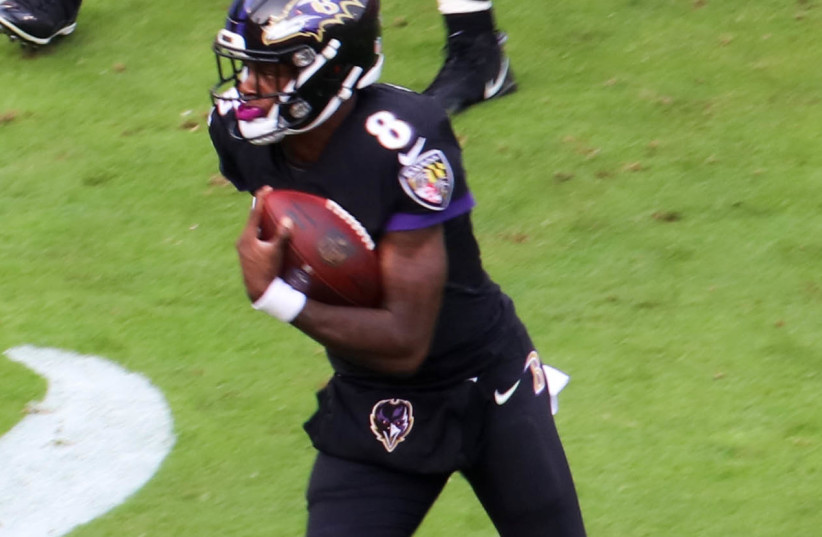 Lamar Jackson, Quarterback for the Baltimore Ravens (photo credit: WIKIMEDIA)