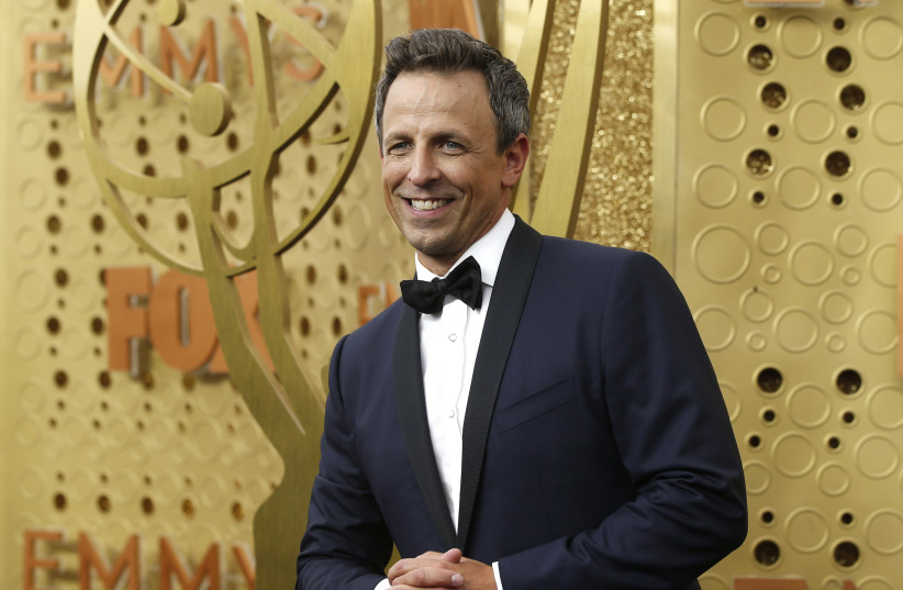 Seth Meyers arrives at the 71st Primetime Emmy Awards. (photo credit: REUTERS/MARIO ANZUONI)