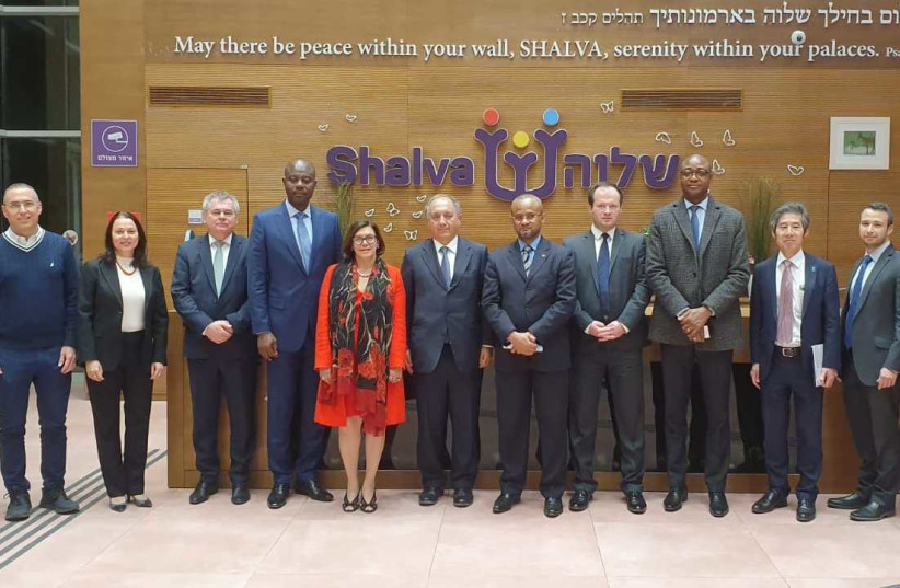 Delegates from the UN Human Rights Council visit the Shalva's National Center in Jerusalem. (photo credit: SHALVA)