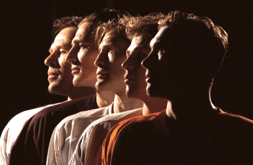 A 1996 file photo shows the Detroit Red Wings Russian line of (from left) Slava Fetisov, Sergei Fedorov, Vladimir Konstantinov, Igor Larionov and Vyacheslav Kozlov. The so-called ‘Russian Five’ are the subject of the hit documentary of the same name that will be premiering in Israel next week. (photo credit: TNS)