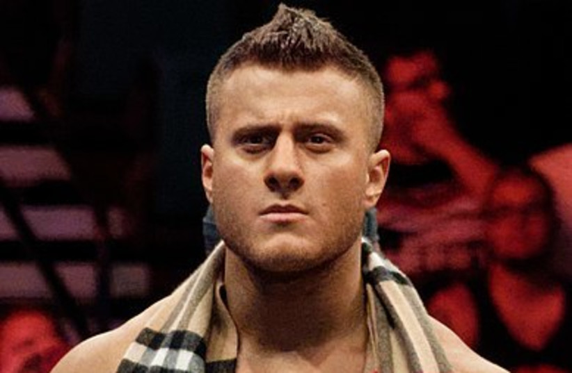 MJF is seen at the AEW Double or Nothing pay-per-view in May 2019. (photo credit: WIKIPEDIA)