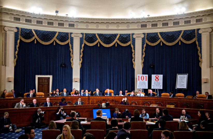 House Intelligence Committee Holds Hearing On Impeachment Inquiry Of President Trump (photo credit: REUTERS/POOL NEW)