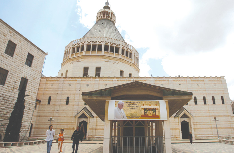 THE CHURCH of the Annunciation in Nazareth (photo credit: BAZ RATNER/REUTERS)