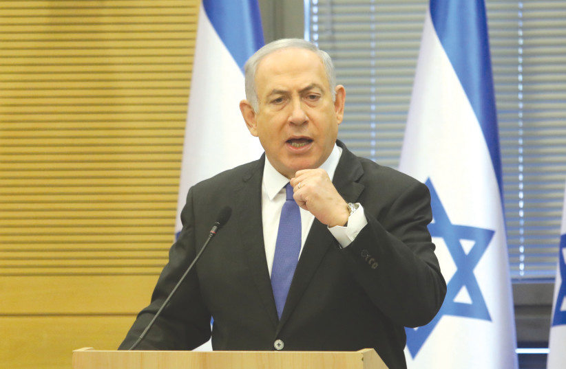 NETANYAHU NEVER wanted a broad government, even when establishing one would not have involved his personal fate, let alone these days, when it would have diluted his persona power and prevented his trial’s delay. (photo credit: MARC ISRAEL SELLEM/THE JERUSALEM POST)